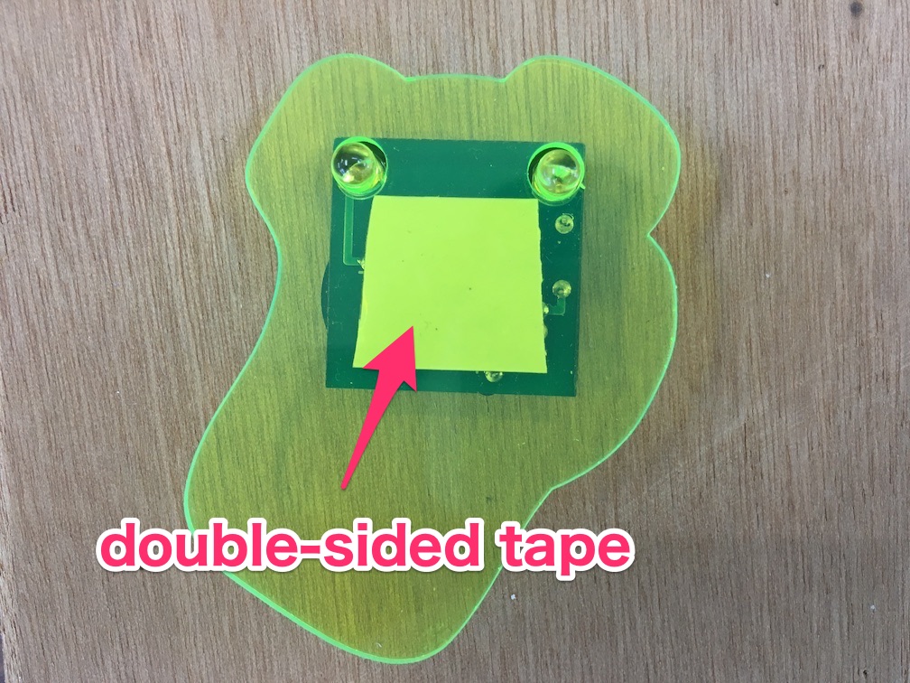 put it on with tape