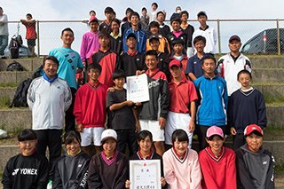平成28年度ソフトテニス部集合写真