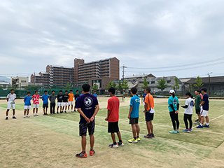 試合前の両校挨拶