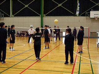 白熱のソフトバレーボール