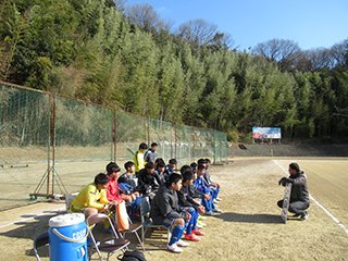 試合前ミーティング