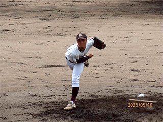 先発した渡邉啓人投手