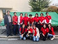 後援会役員の皆さまと 後列右から2人目（筆者）