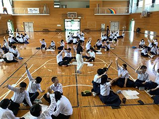 ワークに取り組む様子