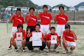 平成24年度 高体連呉地区高校総体 団体戦（男子） 準優勝 in 呉市総合スポーツセンターテニスコート