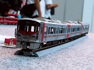 自作車両の展示