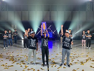 優勝した様子