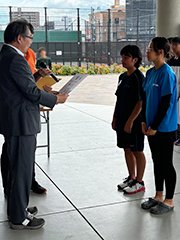 女子ダブルス3位表彰式