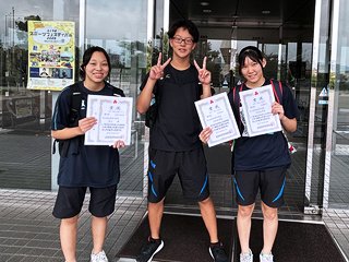 大会会場にて
