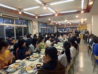 歓迎夕食会 学校長あいさつ