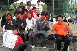 平成22年度 高体連広島県高校総体 団体戦（男子） 第3位 in びんご運動公園テニスコート