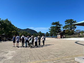 宮島上陸