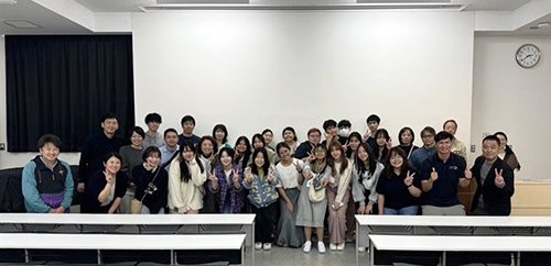 ホストファミリーとの集合写真