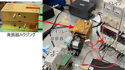 発振器実験の様子