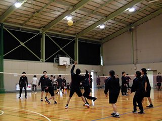 白熱のソフトバレーボール