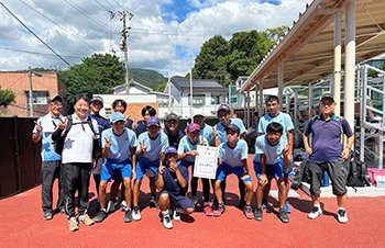 ソフトテニス部男子集合写真