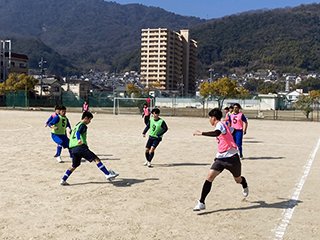 サッカー交流会の様子
