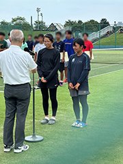 女子団体優勝表彰式