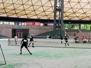 岡本・新谷ペアの試合