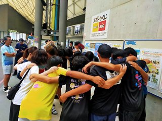 試合前の円陣