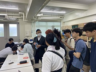 風力実験の見学