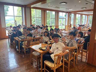最終日のお昼ご飯の様子