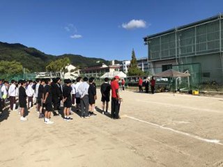 他競技と合同での開会式