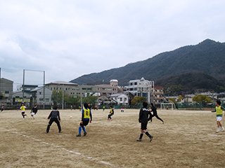 試合をしています