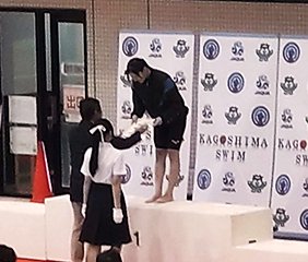 女子50m自由形表彰