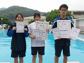大会会場にて