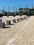 体育祭ドリンク支援の様子
