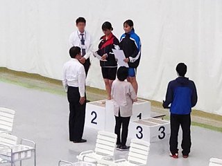 表彰式（金満さん建築学科3年）
