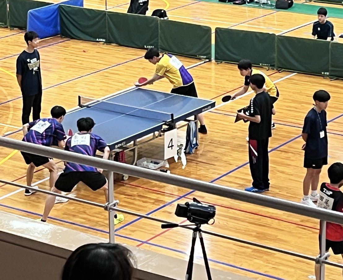 個人戦ダブルスのようす