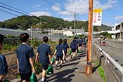 津波避難訓練