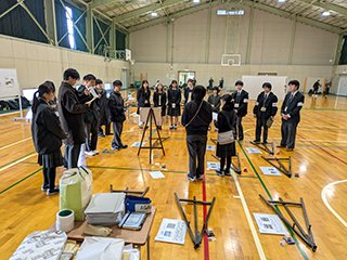 イベント前のミーティング(AGAin以外の学生にも手伝っていただきました)