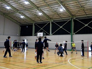 白熱のソフトバレーボール