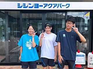 大会会場にて