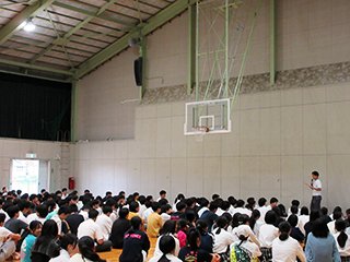 新寮生会長による 指導者研修会討議結果の報告