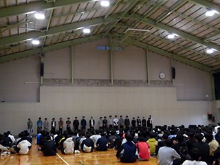 寮生会長のあいさつ