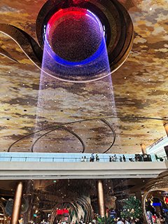 建物の中の噴水