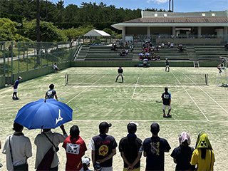 藤田・和泉ペアの決勝の試合風景