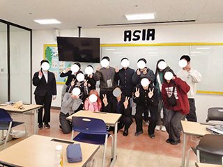 教室にて