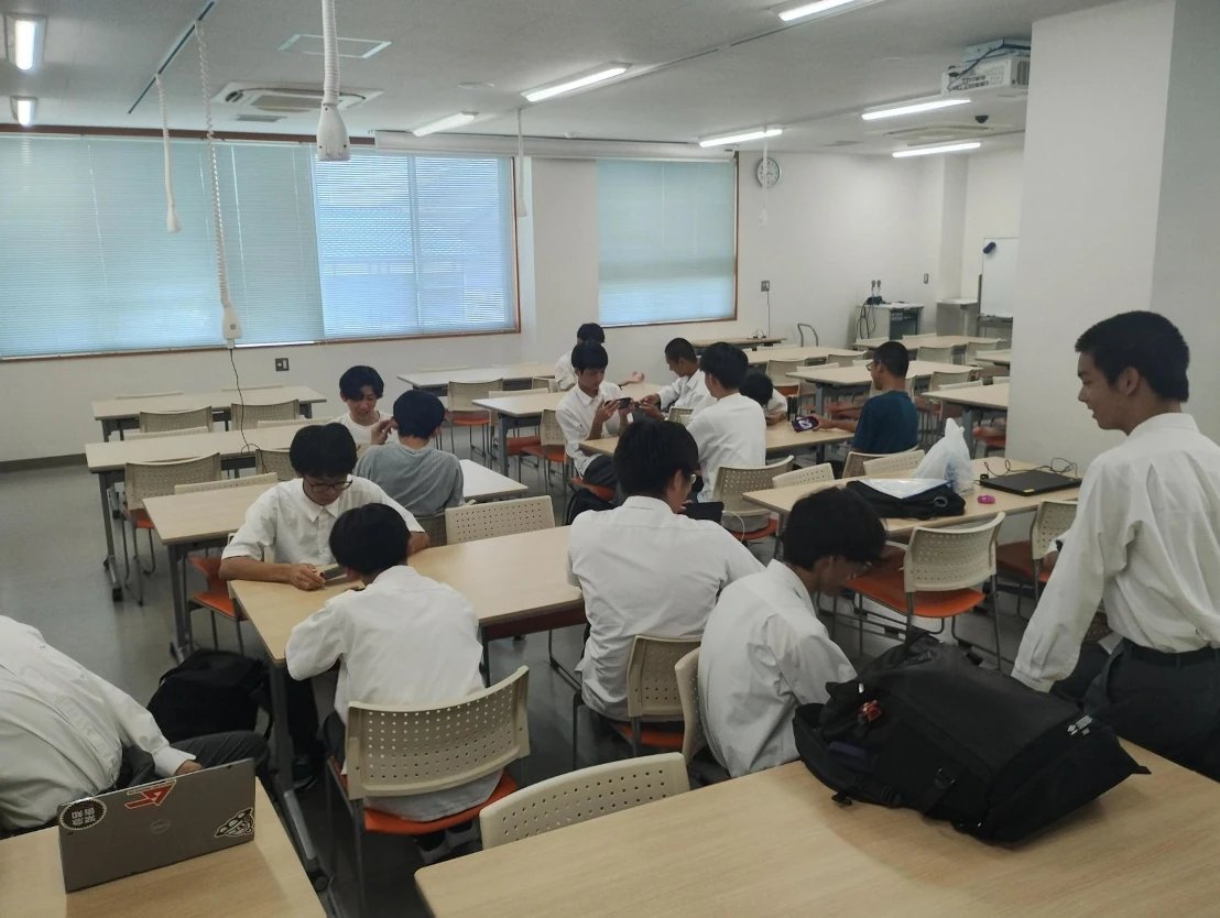 大会中の風景：対戦中です