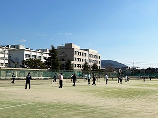 OBも交えた練習風景