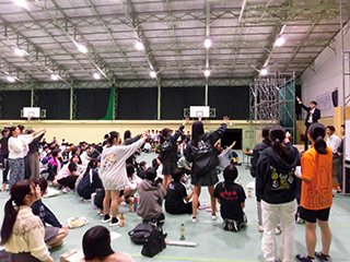 盛り上がった寮祭の締めくくりはジャンケン大会！