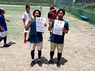 準優勝した藤田 滉也さん、和泉 朋希さん