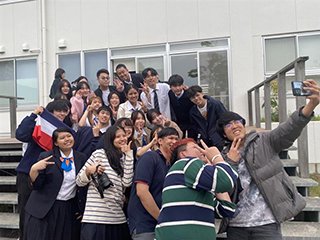 集合写真後の写真大会