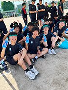 体育祭ドリンク支援の様子