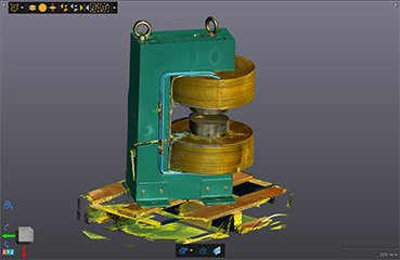 3Dスキャンした電磁石