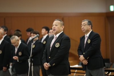 会長挨拶の様子